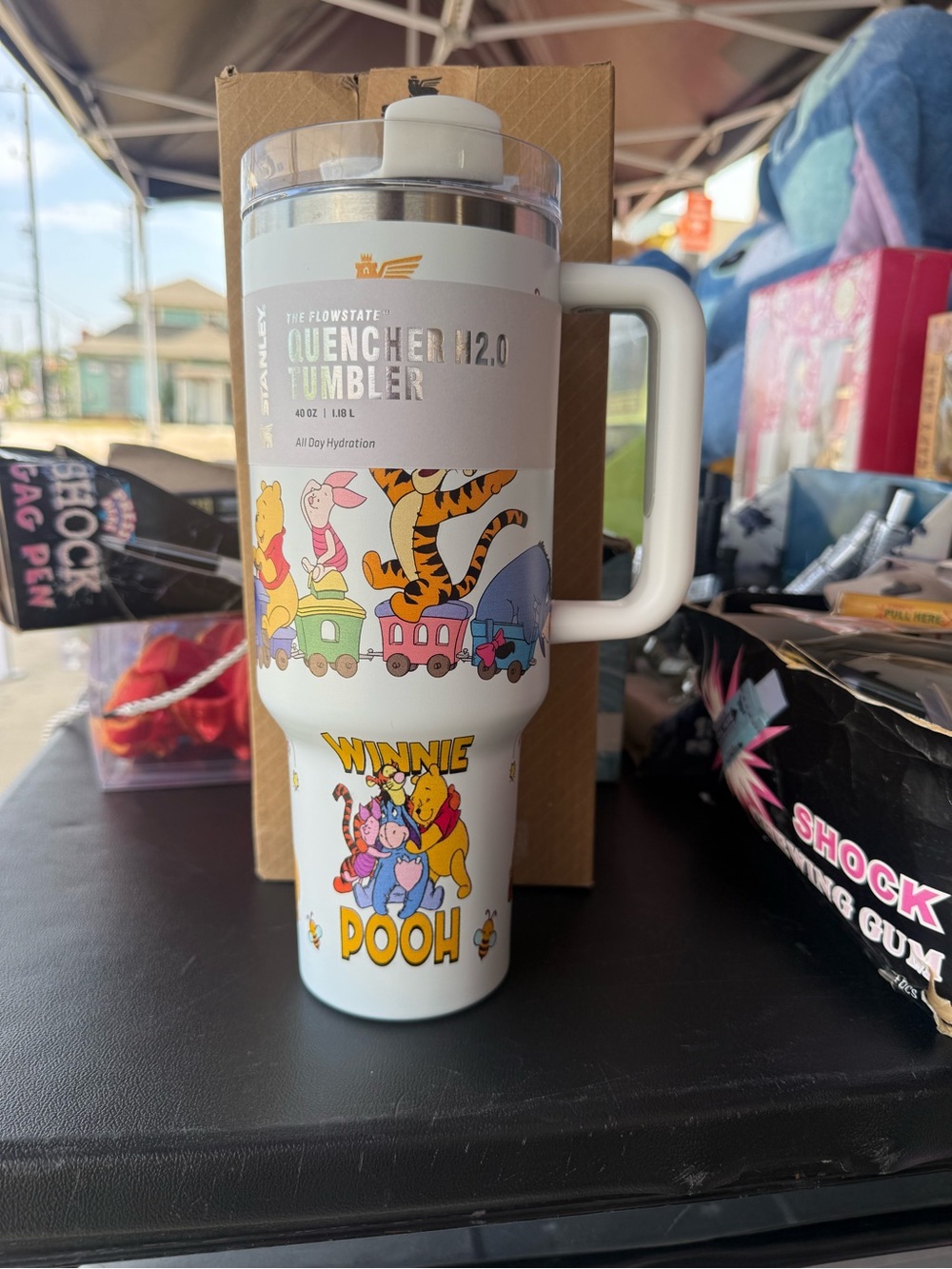 Stanley White Winnie the Pooh Kids Quencher Tumbler with Handle